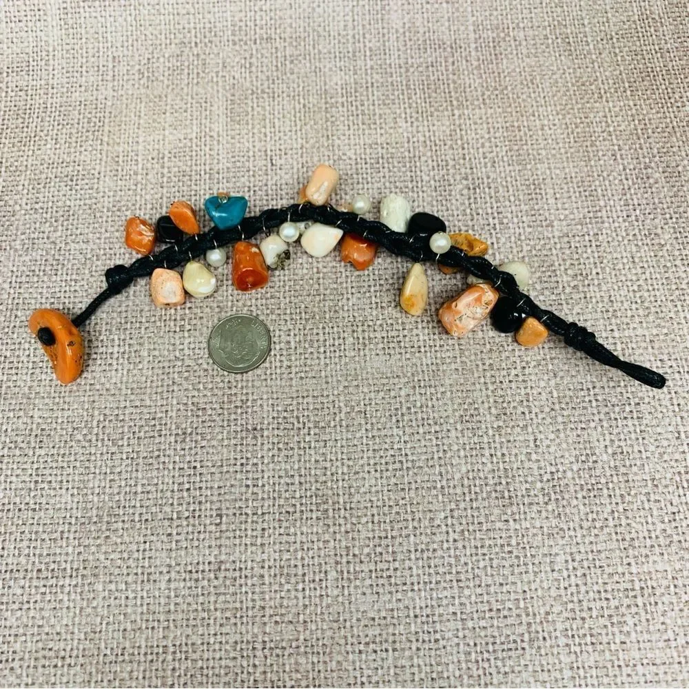 Coral Pearl Shell Bracelet‎